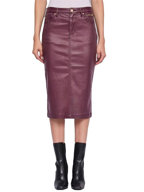 GAUDÌ JEANS jewel-detail midi skirt GAUDI JEANS | 521BD750022416